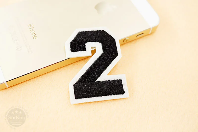 Number: 0 1 2 3 4 5 6 7 8 9 Size:3.8*5cm Patch Embroidered Applique Sewing Clothes Stickers Garment Apparel Accessories Synthetic Leather