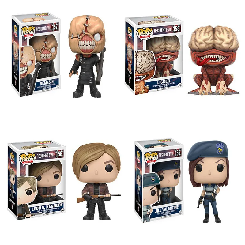 

Funko pop NEW Resident Evil NEMESIS JILL VALENTINE LICKER Action Figure Anime Model Pvc Collection Toys For children Gifts