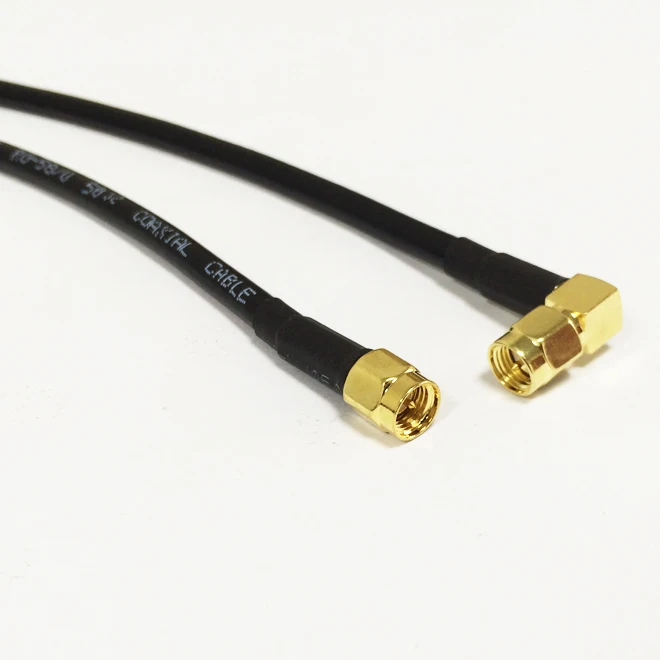1 шт. НОВЫЙ SMA штекер прямоугольный джемпер кабель RG58 по оптовой цене быстрая