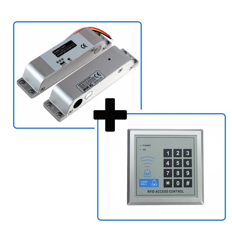 800kg 1800lbs 4 Line Electric Bolt Lock with Door State Detection Output Point and Timer Drop Bolt Lock Fail-safe Electric Lock