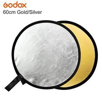 

GODOX 24" 2-in-1 Light Mulit Collapsible Gold / Silver Photography Reflector 60cm for Photo Studio Flash Lamp Lighting