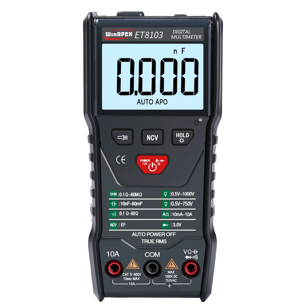 

Fully intelligent digital multimeter WinAPEX ET8103 pocket watch
