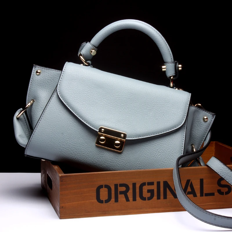 

Women Europe Designer Genuine Leather Trapeze Bag Female Smiley Cowhide Handbag Tote Ladies Fashion Shoulder Bags Messenger Bag