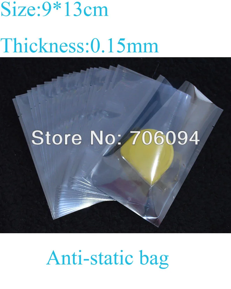 300PCS 9*13cm(3.54''*5.12'') Top Open Antistatic ESD Bag Anti static