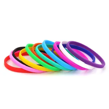 5 pieces Mix Color Fitness Wristband Rubber Silicone Men’s Women’s Children’s Bracelet For Man Gift Jewelry Glow In The Dark