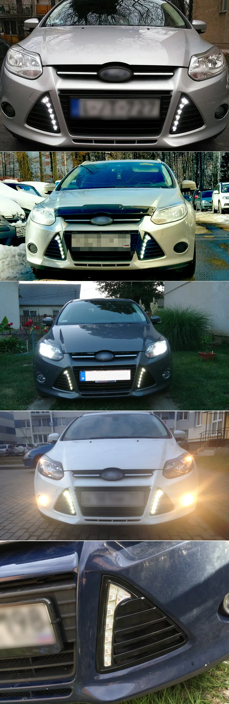 Для Ford Focus 3 MK3 2012 2013 желтое реле поворотного сигнала Водонепроницаемый ABS 12 в автомобильный DRL светильник Светодиодный дневной ходовой светильник SNCN