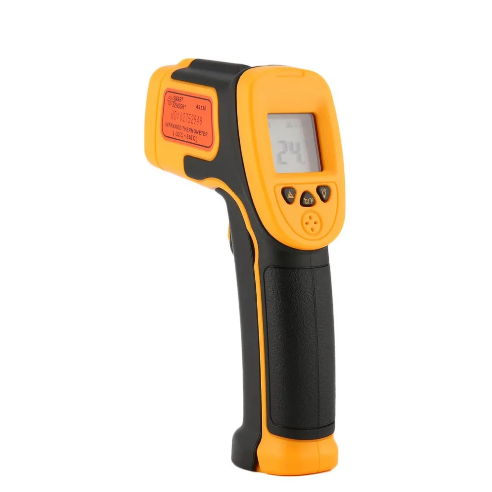 

Smart Sensor AS530 Digital LCD Handheld Infrared Thermometer Temperature Meter Tester Red Laser Non Contact IR Pyrometer Gun
