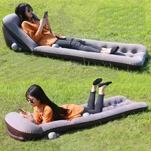 Outdoor Camping Picnic Beach Mat Inflatable Sofa Lazy Sleeping Bag Air Sofa Bed Moistureproof Pad Inflatable Air Lounger Chair lazy sofa outdoor creativity tatami sofa environmental protection inflatable sofa air cushion sofa