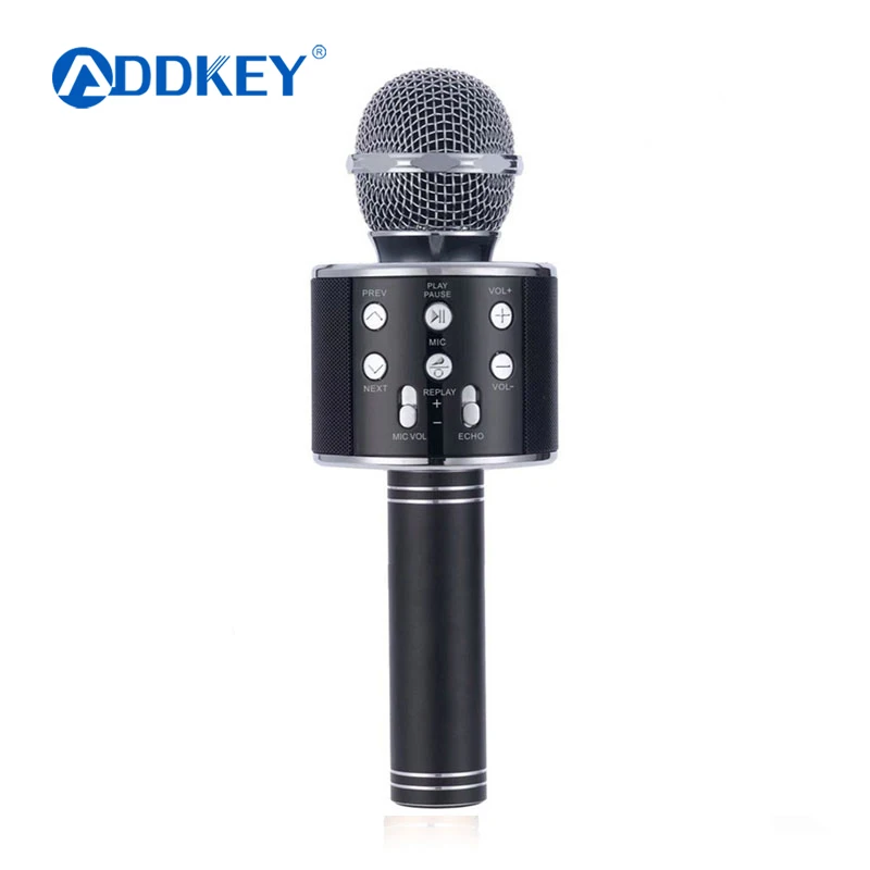 WS858 Original Wireless Bluetooth Speaker Karaoke Microphone Condenser