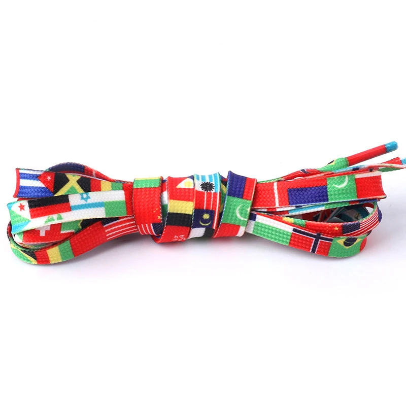 Fashion Rainbow laces National flag printing Sports shoe rope Men's and women's casual canvas Flat shoelaces zapatos de mujer Fashion Rainbow laces National flag printing Sports shoe rope Men's and women's casual canvas Flat shoelaces zapatos de mujer