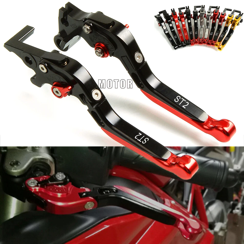 CNC Folding Extendable Motorcycle Brake Clutch Levers for Ducati ST2 1998-2003