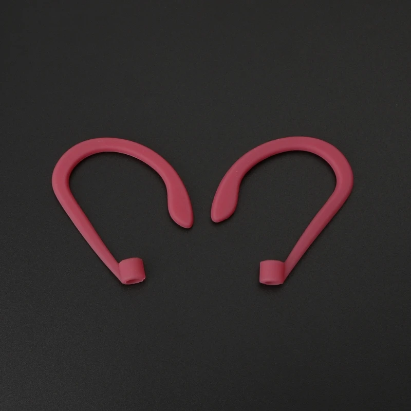 OOTDTY 1 Pair Earhook Holder For Apple AirPods Strap Silicone Sports Anti-lost Ear Hook