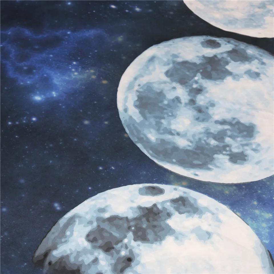 Постельное белье Outlet Moon Eclipse меняющаяся наволочка Galaxy с принтом 3D пейзаж