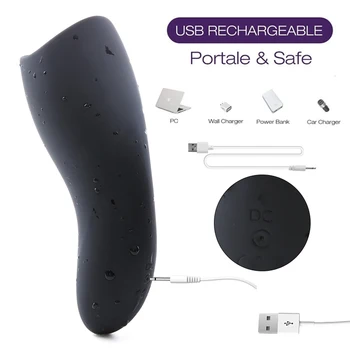 10 Modes Glans Vibrator Penis Massager Exerciser 2 Type Male Masturbator Ejaculation Delay Last Trainer Adult Sex Toys for Men 5