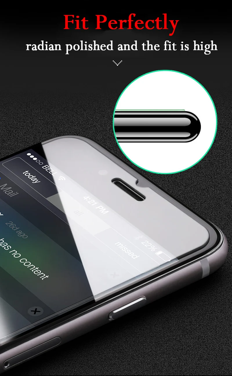Tomkas Screen Protectors Glass For iPhone 6 On Glass 6s 7 8 Plus Ultra-thin Tempered Glass For iPhone 7 Screen Protector Glass (3)