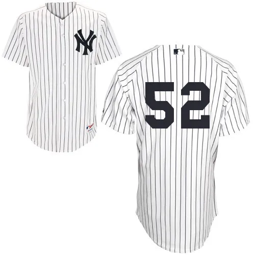 52 CC Sabathia New York Jersey Men's Cheap Embroidery Authentic White
