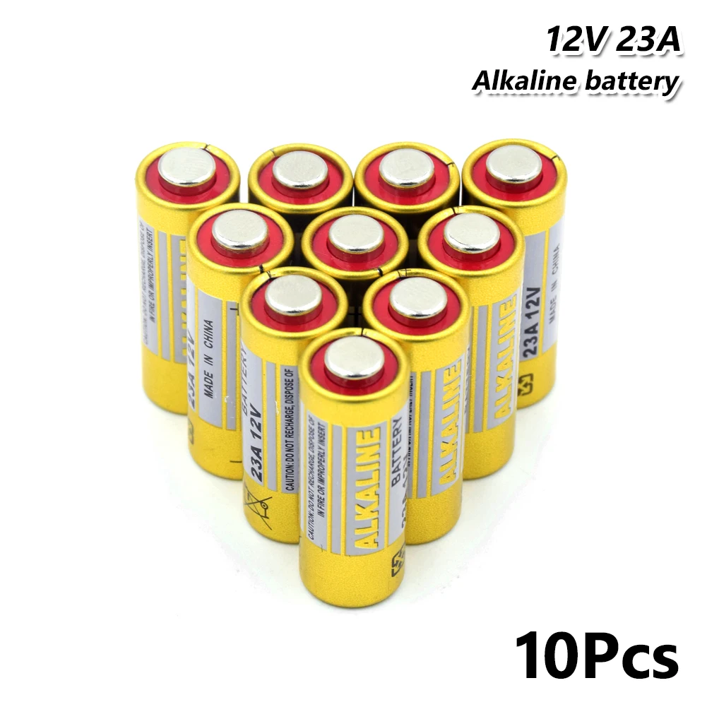 

10pcs High Capacity 12v 23A 23AE 23GA A23 A23S E23A 21/23 MS21 MN21 GP23A Alkaline Battery 8F10R 8LR23 8LR923 Small Dry Bateria