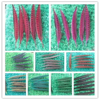 

Wholesale 100 pcs beautiful pheasant feathers a variety of colors optional long 12-14 inch 30-35 cm stage celebration decoration