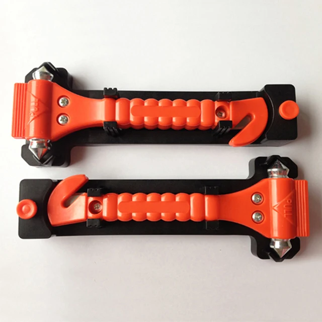 2PCS 2-In-1 Live-Saving Car Safety Hammer Seatbelt Cutter Window Breaker Emergency Escape Tool Auto Emmergency Hammer