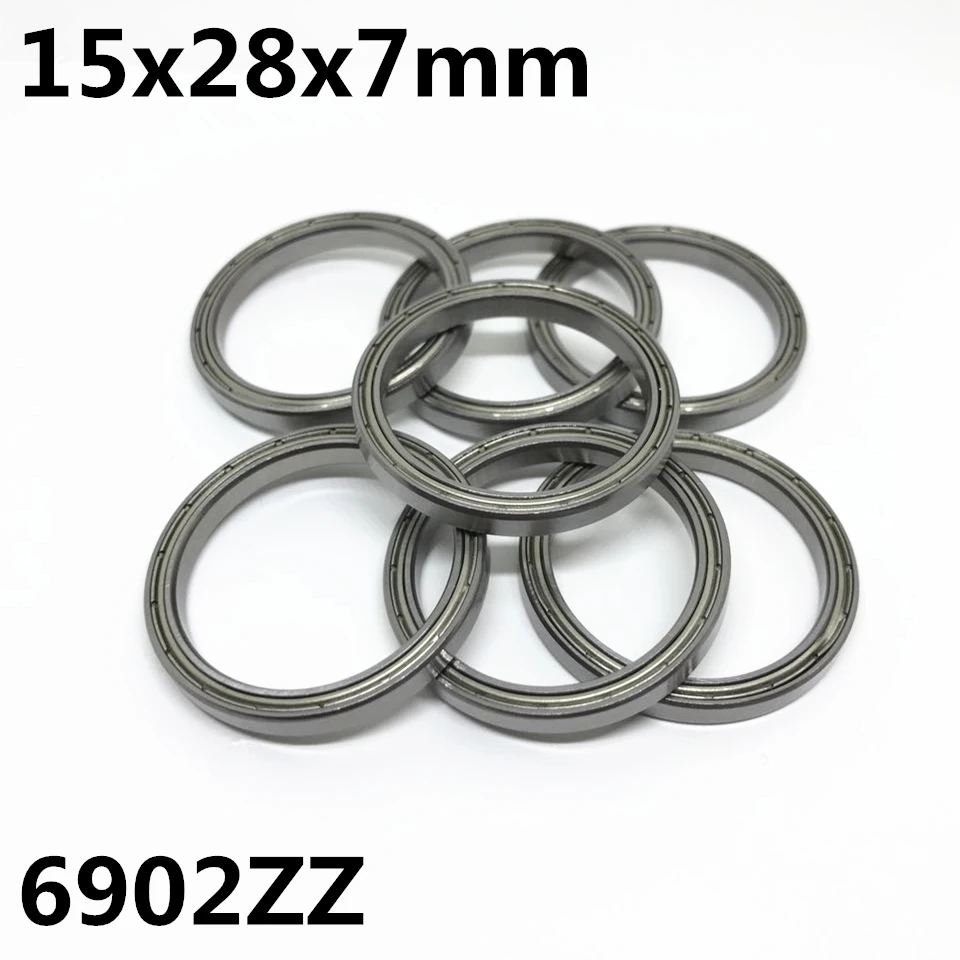 

10PCS 6902ZZ 6902-2RS Thin wall ball bearings 15x28x7 mm Bearing steel High quality 6902 6902Z 6902RS