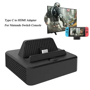 

Bevigac Type C to HDMI Adapter TV Charging Stand Station Dock Video Converter for Nintendo Switch Console Nintend Gamer