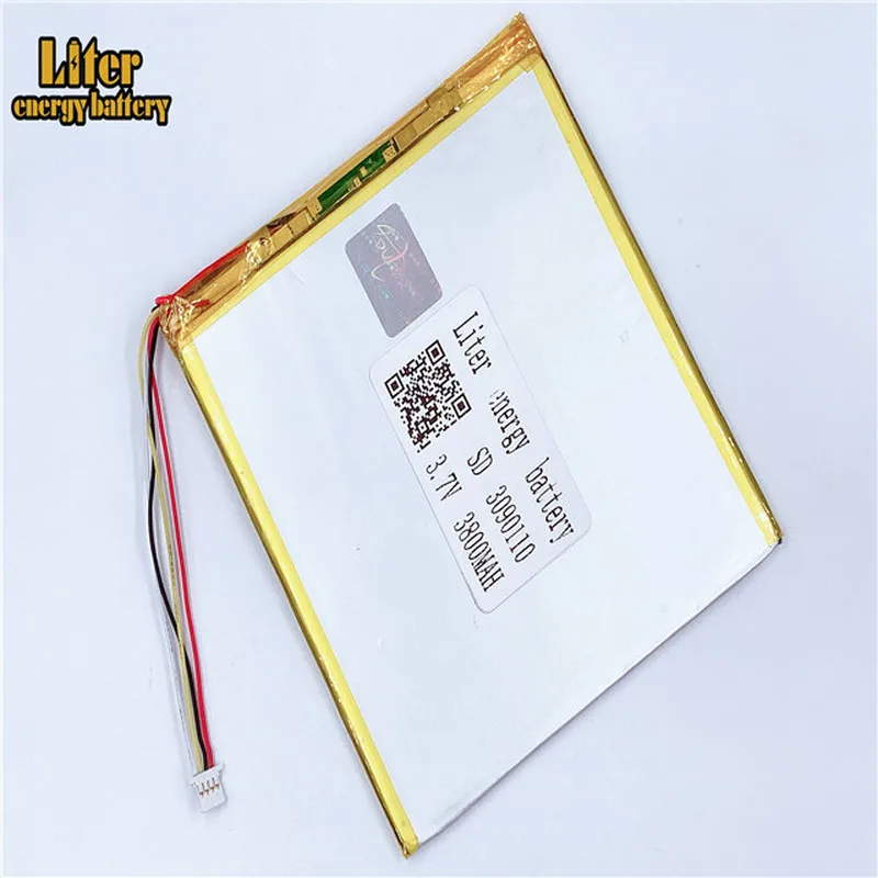

plug 1.0-4P Lipo Tablet PC Battery 3.7V 3090110 Rechargeable 3800mah li-polymer battery