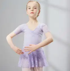 Детский купальник для танцев с юбкой-пачкой для балета платье для свадьбы платье для девочки детское гимнастическое платье купальник для