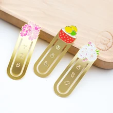 4 шт./лот растение суккулент металлическая мини-закладка зажимы Закладка в форме цветка для книги канцелярские принадлежности, школьные принадлежности marcador de libro F425