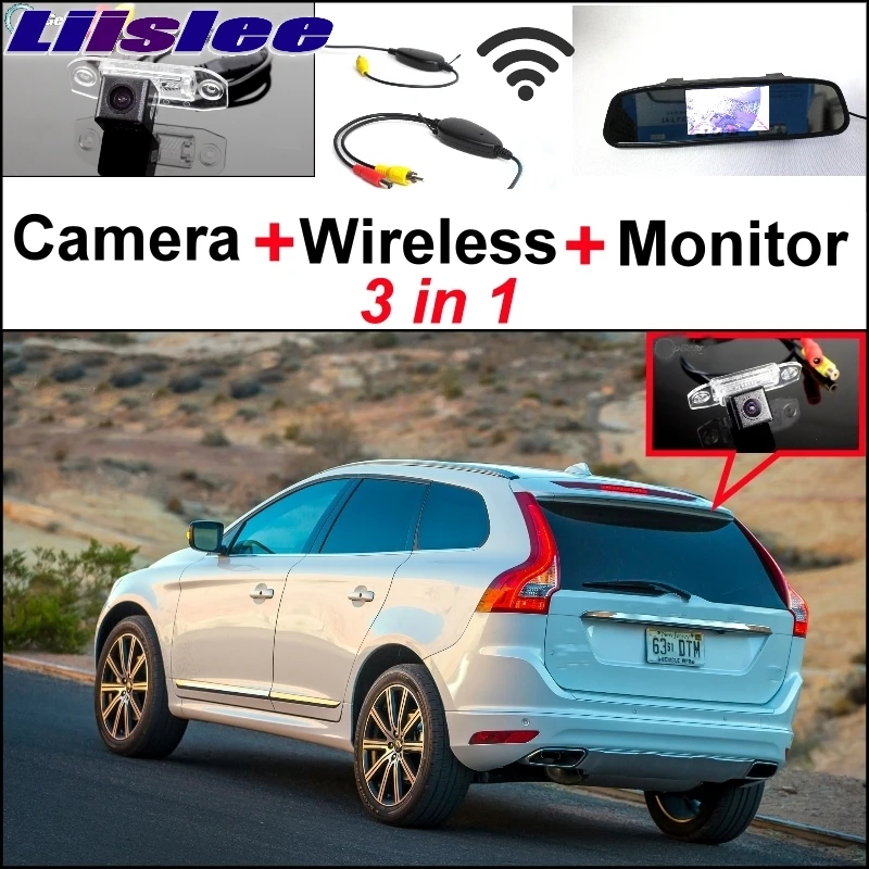 

Liislee 3 in1 Special Rear View Wifi Camera + Wireless Receiver + Mirror Monitor Easy DIY Buck Up Parking System For Volvo XC60