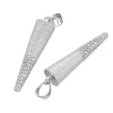 Cúbico Colar de Zircão Pingente de Strass Para As Mulheres Guarda-chuva Projeto Acessórios de Moda Jóias 2017 Novos Encantos CHF343