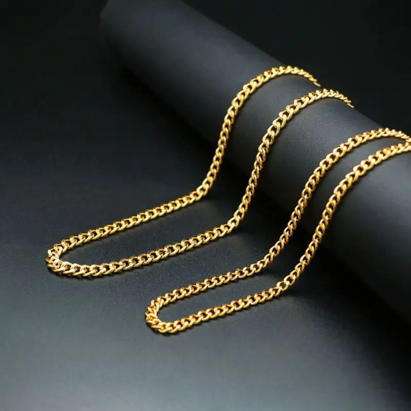 

Golden Necklace 60/75cm Chain Hip Hop Hiphop Men Jewelry Fashion Luxury Exaggerate Charms Decoration Pendant