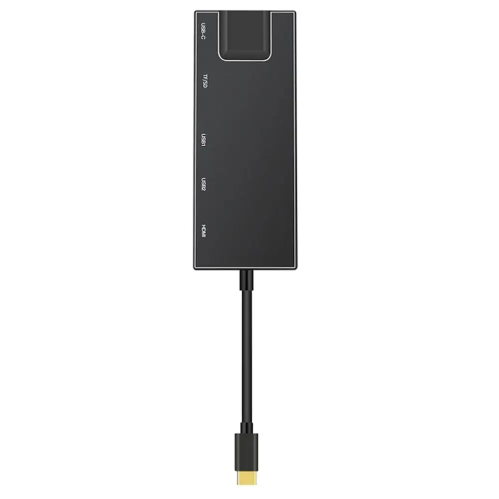 

Multifunctional Docking Station Type - c to HDMI 2 Ports USB3.0 SD TF Card Reading Gigabit Network Port PD HUB 7 in 1