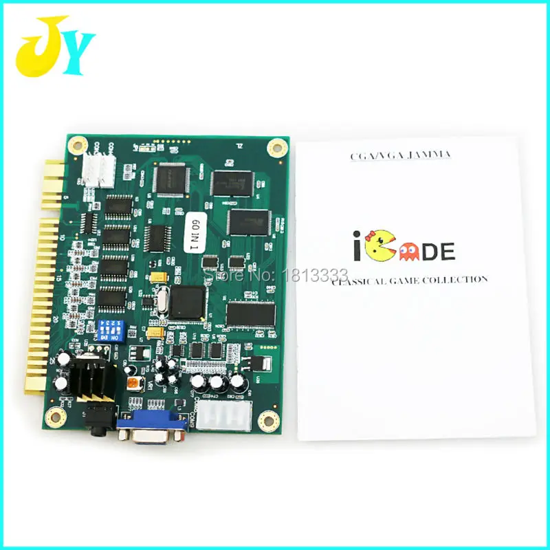 

Jamma arcad game pcb 60 in 1 Classical Game board Support CRT and VGA monitors for Cocktail or Up Right arcade game machine