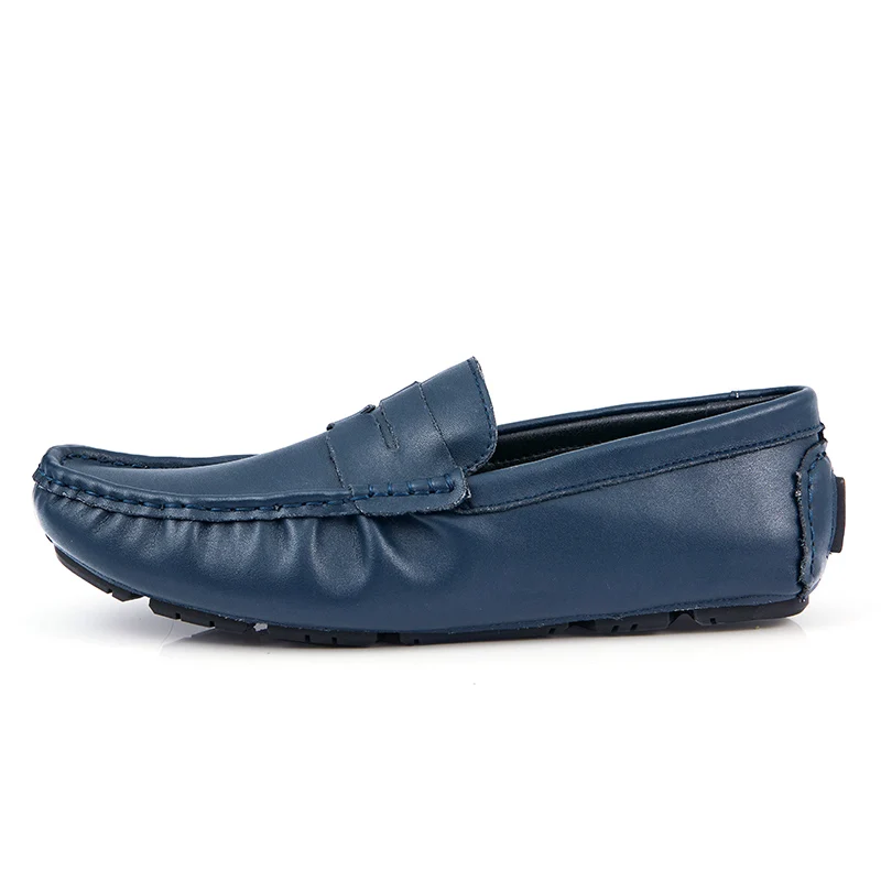 

Big Size Mens Peny Shoes Casual Slip On Flats Shoes Men Loafers Moccasins Genuine Leather Brown Driving Shoes 5#23D50