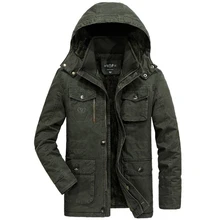 Зимние теплые парки размера плюс 6XL 7XL 8XL, военные куртки, мужские толстые вельветовые куртки с хлопковой подкладкой, пальто, мужские парки