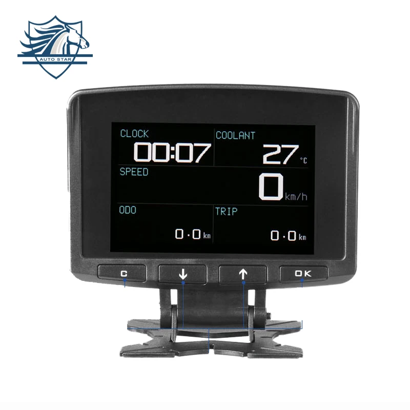 AUTOOL X50 PRO Head up дисплей HUD Obd2 II бортовой компьютер Спидометр турбины напряжение в