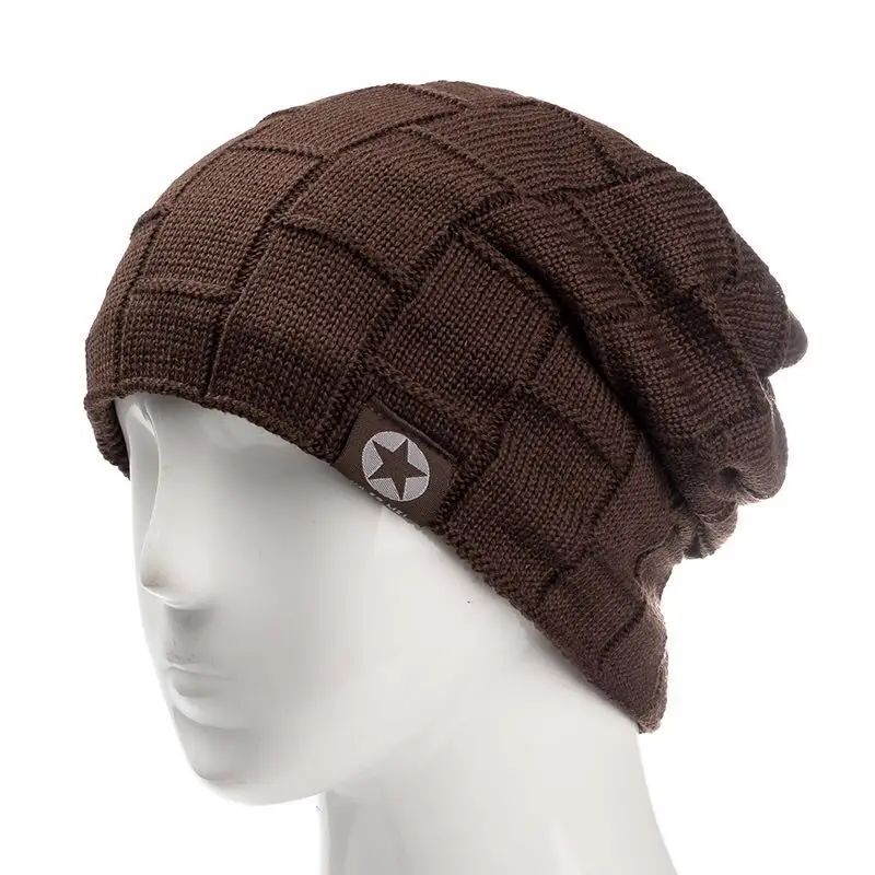 Bonnet Tricoté Chaud Unisexe - Laine Douce, Doublure Polaire, Taille Unique, Pour Homme Et Femme