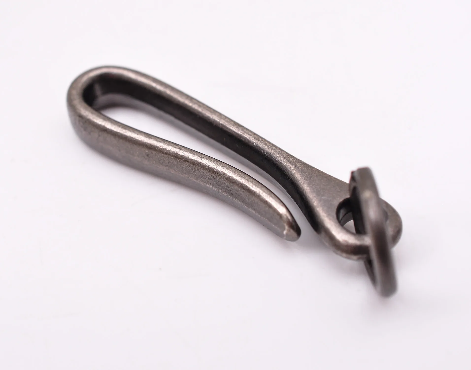 5 шт. 50 мм качество сверхмощный Винтажный серебряный брелок для ключей автомобиля Fob ремень U крюк петля джинсовое портмоне цепь аксессуары рыба крюк