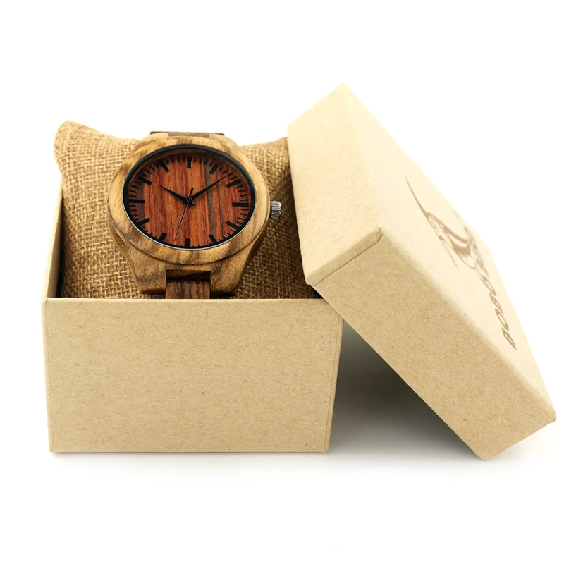 2017 BOBO BIRD Watch Men Brand Handmade Wood Watches Luxury Wooden Band Casual Wristwatches relogio masculino C-K27