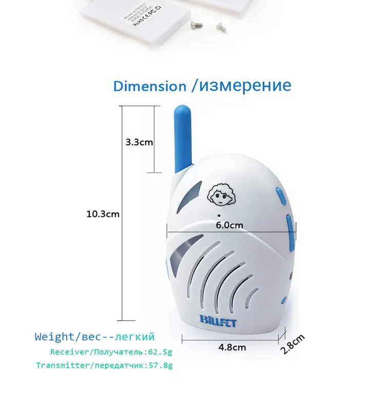 BILLFET Радионяня Телефон Лучший Бэби Мониторы 2.4 ГГц цифровой беспроводной баба electronica JLT-D3000 Детские Walkie Talkie детские рации рация детская рации детские Электрический няня радио-няня радионяня рация няня
