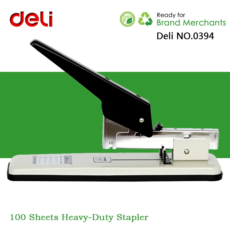 Deli No 0394 100 Pages Heavy Duty Stapler Large Thickening Type Deli No 0394 100 Pages Heavy Duty Stapler Large Thickening Type Staplers For Office Staples 23 6 26 13 In From School Supplies On