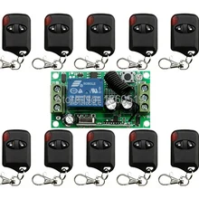 Высокое качество нового DC 12 V 10A 1CH 315 МГц/433 МГц Беспроводной РЧ пульт дистанционного управления Управление переключатель 10* солнцезащитные очки "кошачий глаз" передатчик+ 1* приемник