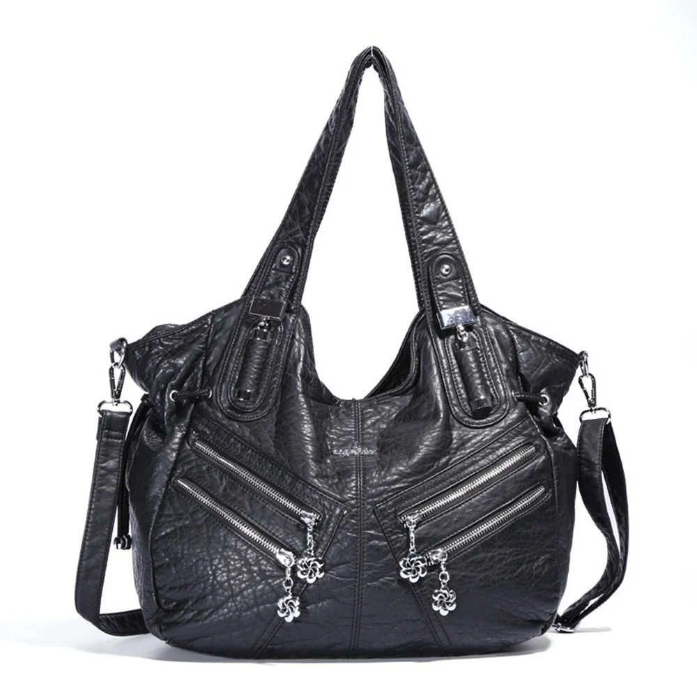 

2019 Ladies Handbag soft Hobos Big-Capacity Shoulder Bag Top-handle Bag Fashion Women Tote Bags Dumpling Bag sac a main