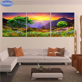 

3pcs sunrise nature Scenic Full,Diamond Embroidery,5D,Diamond Painting,Cross Stitch,3D,Diamond Mosaic,Needlework,Craft,Christmas