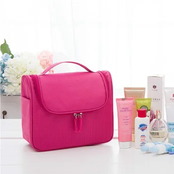 

Fashion Waterproof Nylon Cosmetic Bag For Women Portable Travel Makeup Bag With Wash Bags Neceser Organizer Toiletry Bag New