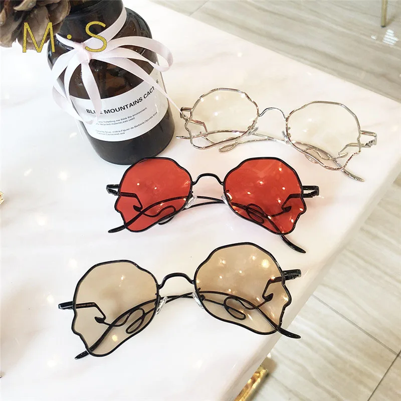 

2019 New Sunglasses Women Rimless Round Eyewear Gradient Brown Pink Rimless Sun Glasses for Female Gift Brand Designer Uv400