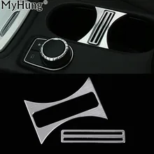 Автомобиль Центральной Консоли держатель стакана воды рамка крышки Накладка для mercedes класса b cla gla 2013 для benz автомобиль-Стайлинг