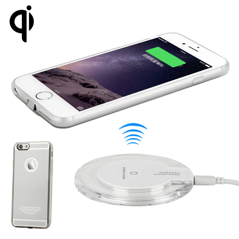 Antye Qi Wireless kit voor iPhone 6 6 S/6 Plus 6S Plus, inclusief Qi Draadloze Oplader Pad en Ontvanger Case|kit transceiver|charger razrkit trainer - AliExpress