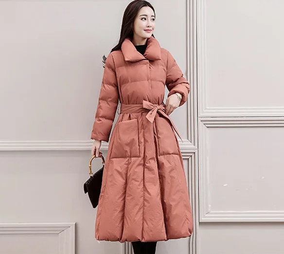Женское пальто зимняя одежда толстая куртка Женская пуховая куртка теплые парки с капюшоном Европейский пуховик женская зимняя одежда - Цвет: pink parkas