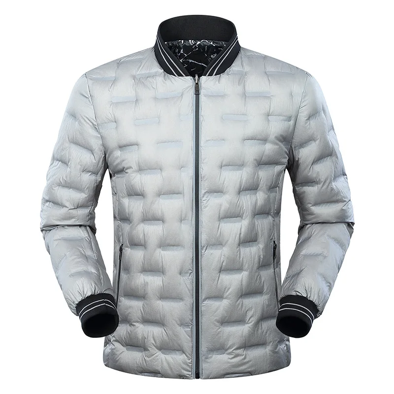 Размера плюс 4XL 5XL 6XL 7XL легкая зимняя куртка-пуховик пальто Для мужчин, зимнее платье, модное Двустороннее пальто Зимняя парка 140-180